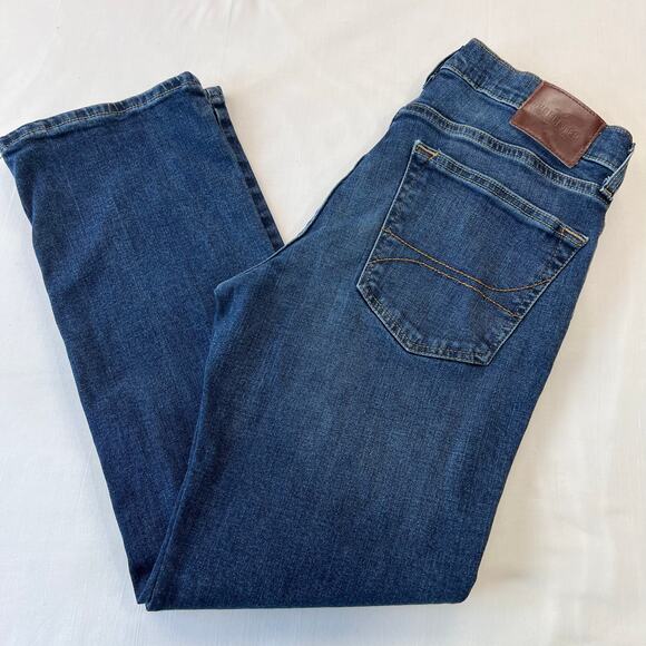 Abercrombie & Fitch Classic Straight Epic Flex Blue Jeans men's size 32X27 - Picture 1 of 9